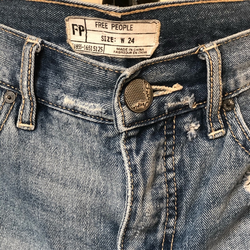 Free people lace trim shorts